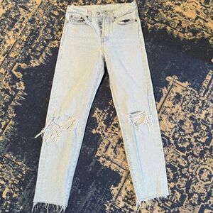 Levi’s High Waisted Distressed Jean